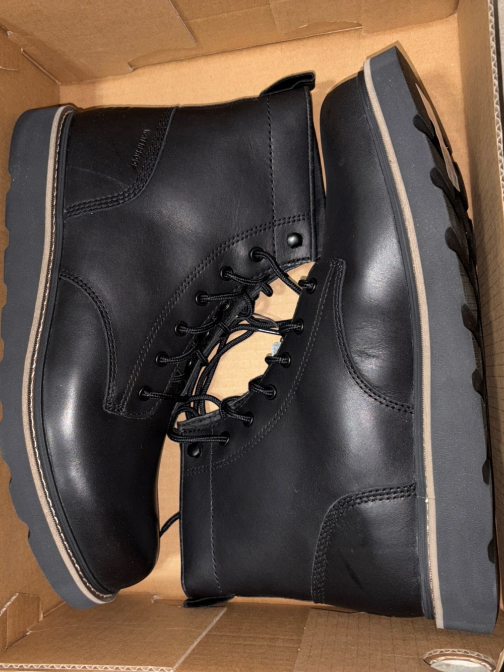Sorel Slabtown 62 Caribou Hi-Viz Waterproof Boots Mens 13 Black New NWT
